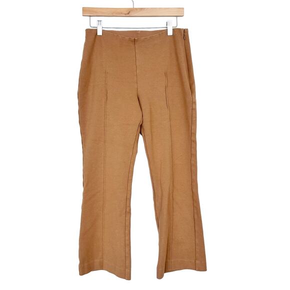 Everlane Tan The Dream Kick Flare Pull On Pants Sz L - Picture 6 of 6